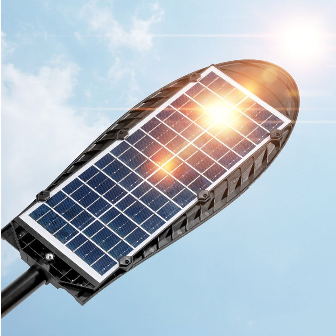 Lampa solară LED impermeabilă,  iluminare stradală, cu senzor de mișcare