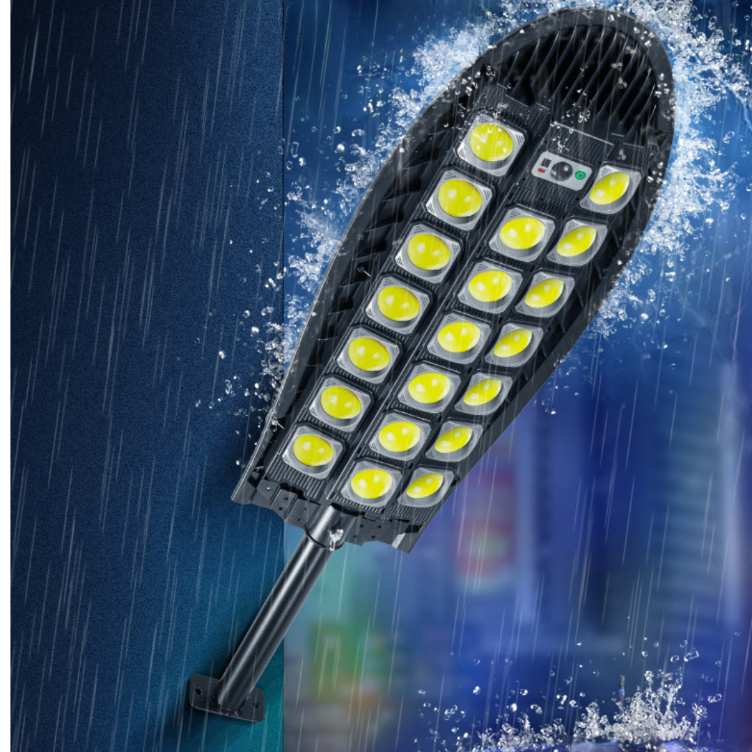 Lampa solară LED impermeabilă,  iluminare stradală, cu senzor de mișcare