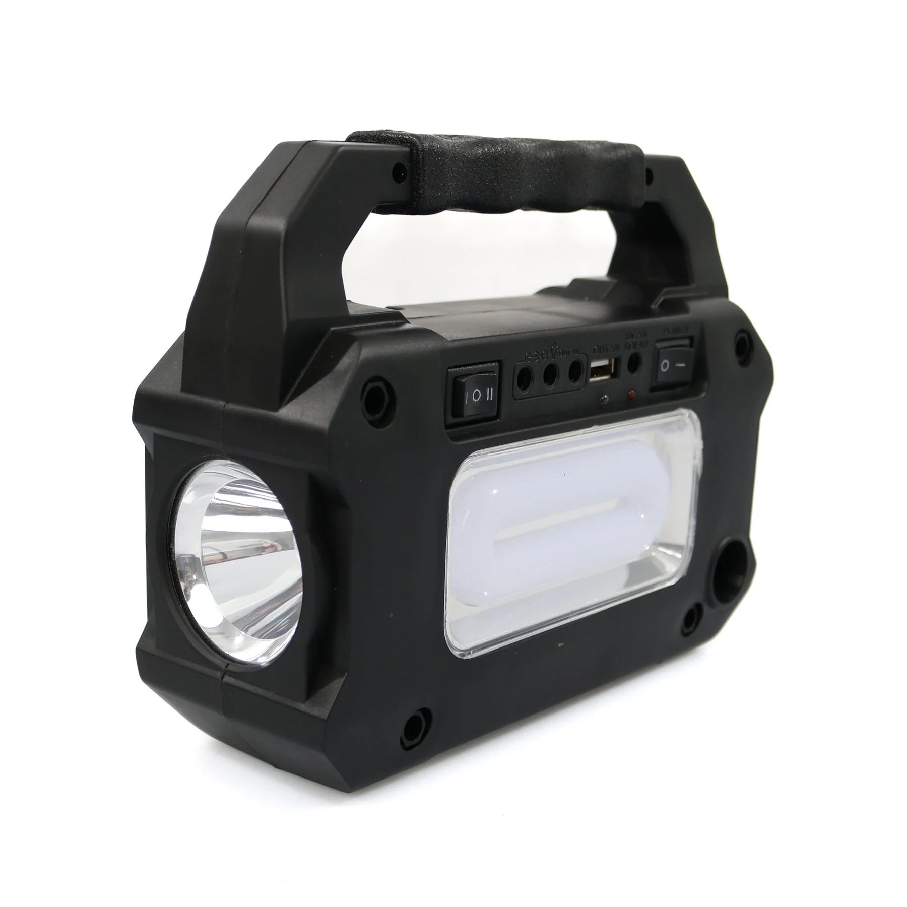 Kit panou solar GD-8081 cu lanterna si radio, MP3 Player, USB, 3 Becuri