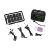 Kit panou solar GD-8081 cu lanterna si radio, MP3 Player, USB, 3 Becuri