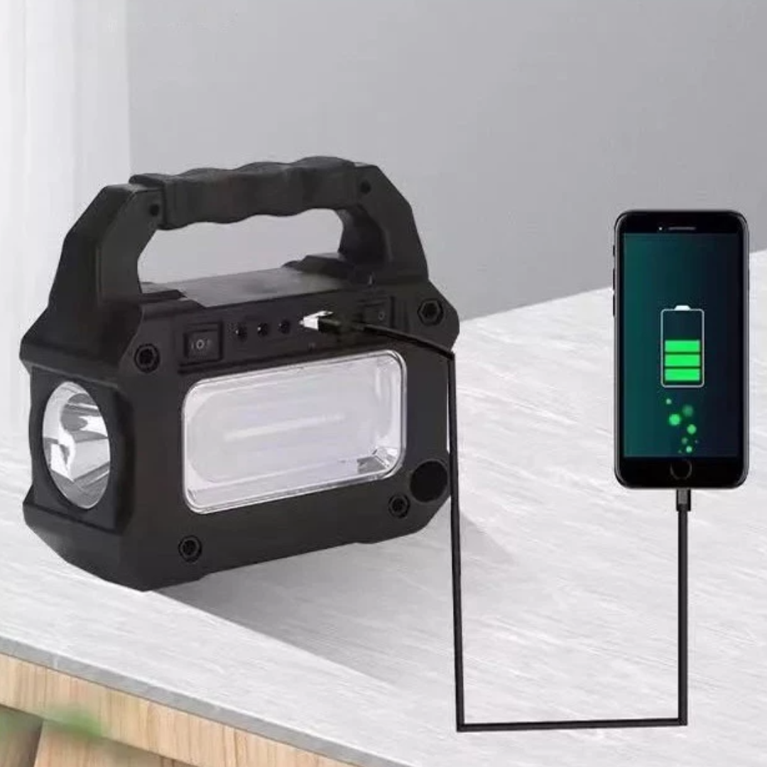 Kit panou solar GD-8081 cu lanterna si radio, MP3 Player, USB, 3 Becuri