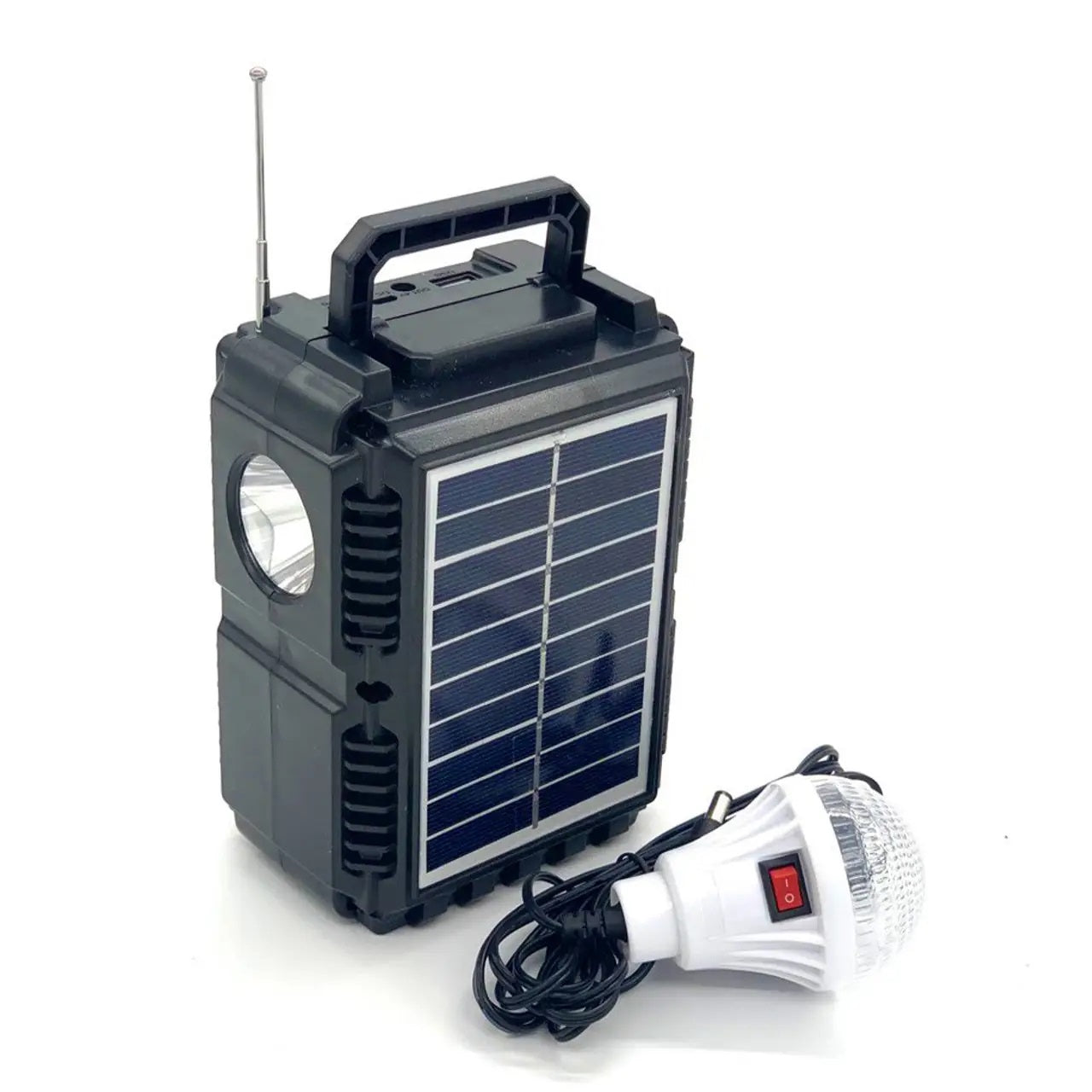 Kit solar GD-8079, Sistem iluminare cu panou solar, 1 bec
