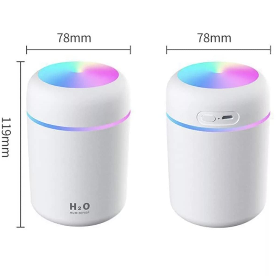 Umidificator de aer cu ultrasunete, difuzor aromaterapie cu lumini RBG