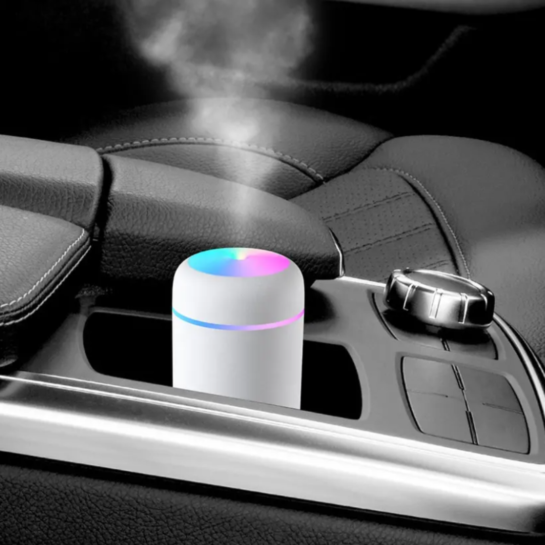 Umidificator de aer cu ultrasunete, difuzor aromaterapie cu lumini RBG