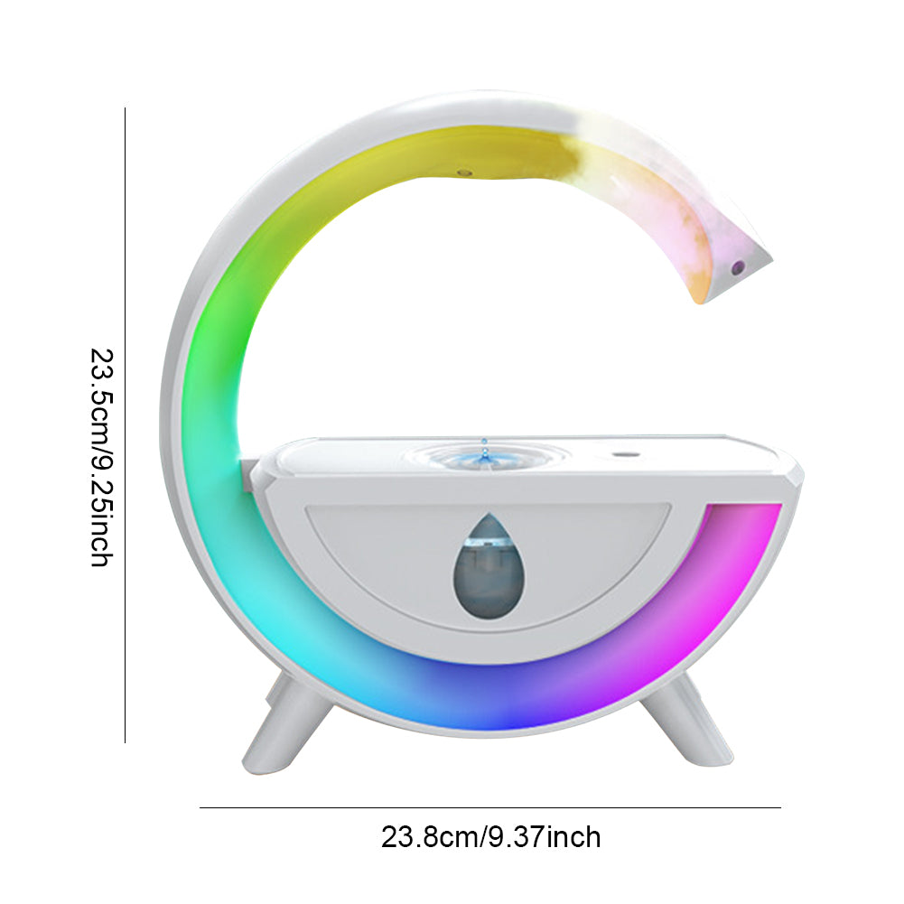 Umidificator difuzor aromoterapie, tehnologie Anti-Gravity, lumina ambientala