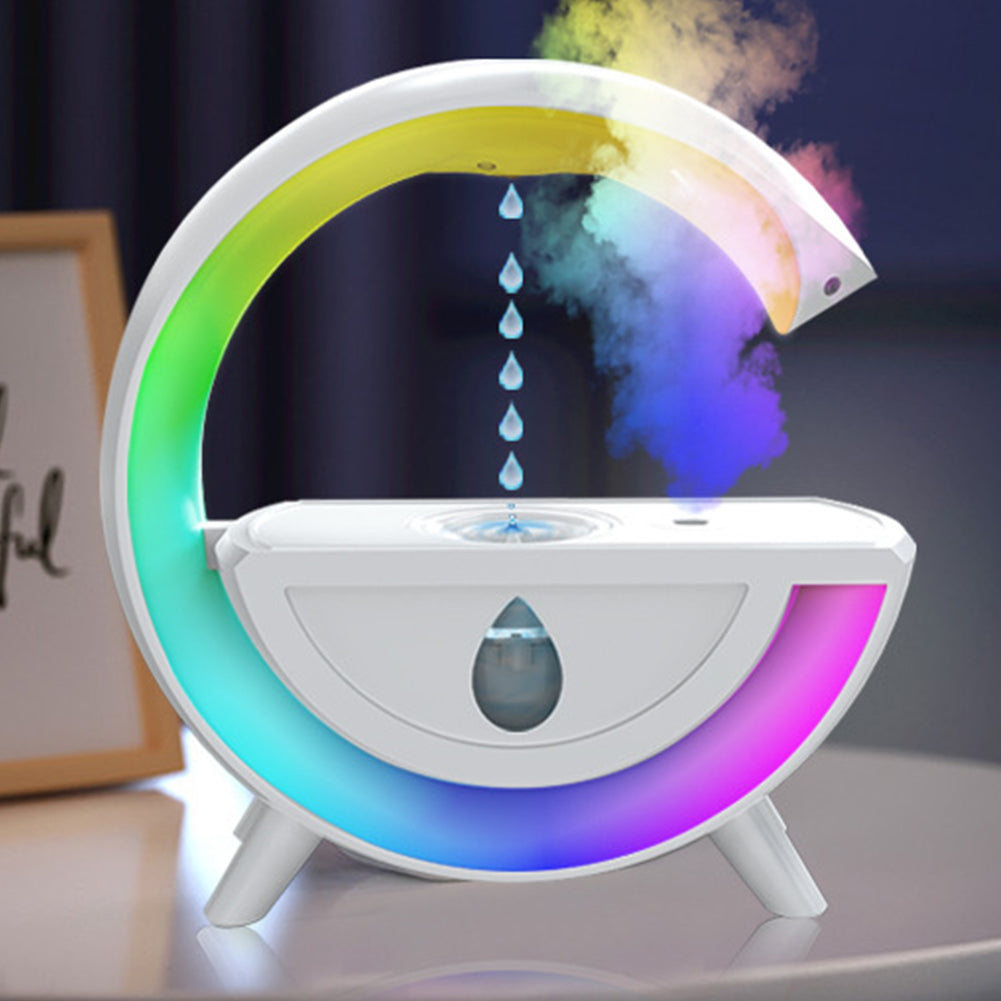 Umidificator difuzor aromoterapie, tehnologie Anti-Gravity, lumina ambientala