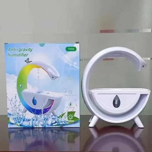 Umidificator difuzor aromoterapie, tehnologie Anti-Gravity, lumina ambientala