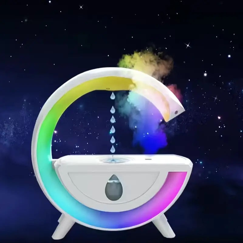 Umidificator difuzor aromoterapie, tehnologie Anti-Gravity, lumina ambientala