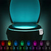 Set 2 x Lampa de veghe pentru toaleta cu LED, senzor de miscare si lumina, 8 culori diferite