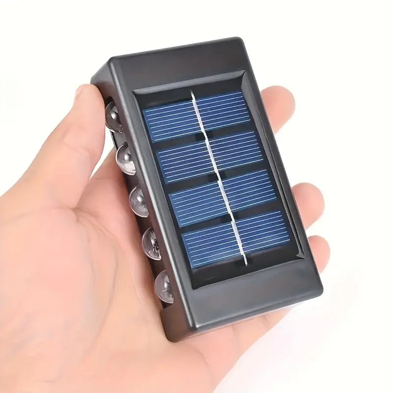 Set 2 lampi solare cu 10 LED, cu lumini bidirectionale, rezistente la apa