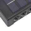 Set 2 lampi solare cu 10 LED, cu lumini bidirectionale, rezistente la apa