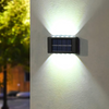 Set 2 lampi solare cu 10 LED, cu lumini bidirectionale, rezistente la apa