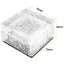 Lampa LED solara  tip cub de gheata, rezistenta la apa