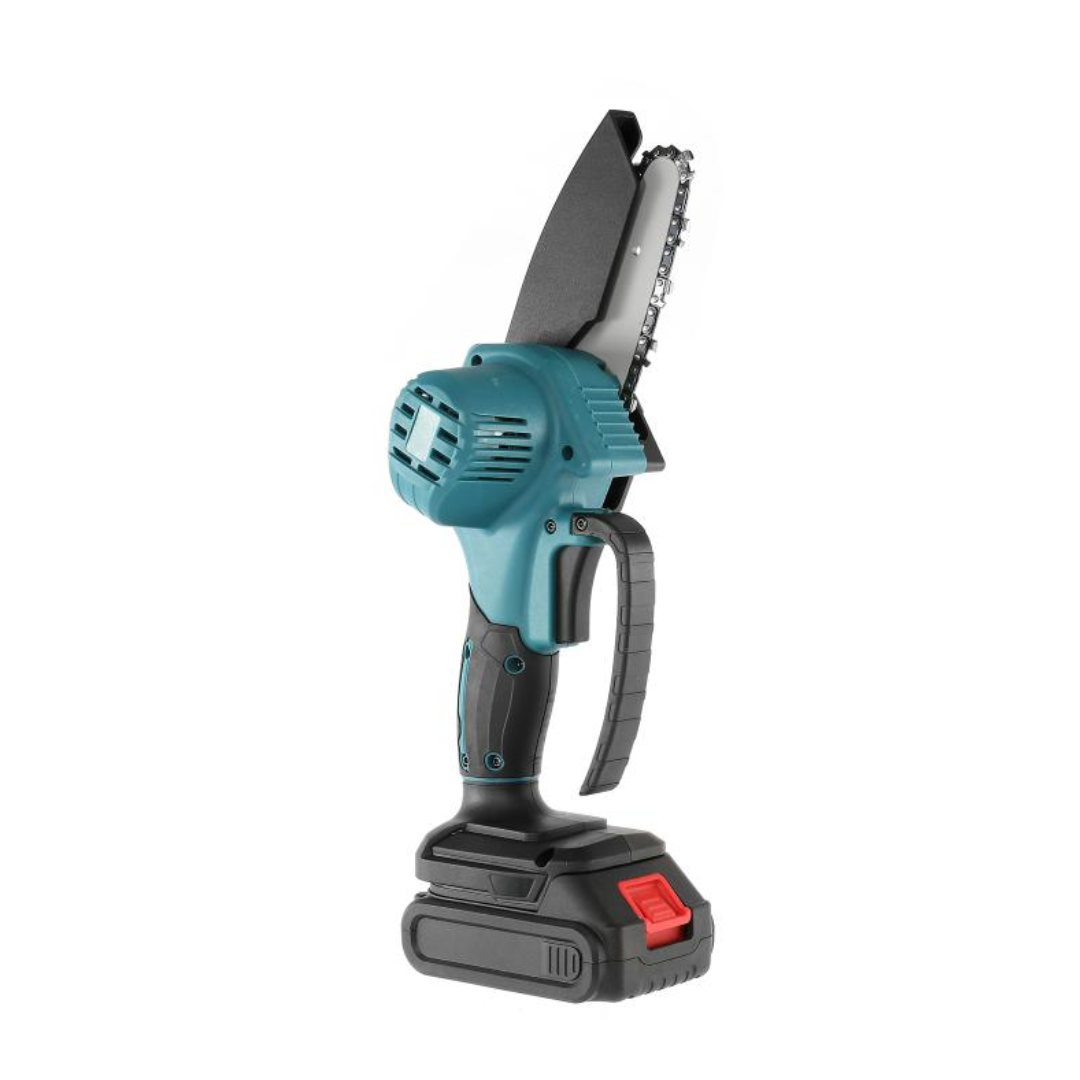 Mini Drujba electrica portabila de 8 inch, cu 2 acumulatori  si 2 lanturi de 8 inch