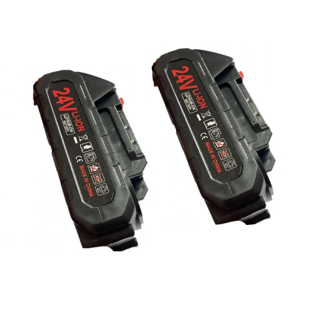 Mini Drujba electrica portabila de 8 inch, cu 2 acumulatori  si 2 lanturi de 8 inch