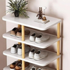 Organizator vertical pentru pantofi 8-14 perechi, alb 48 x 24 x 80 cm
