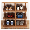 Organizator pentru incaltaminte, cu 7 etajere, maro 48 x 24 x 96 cm