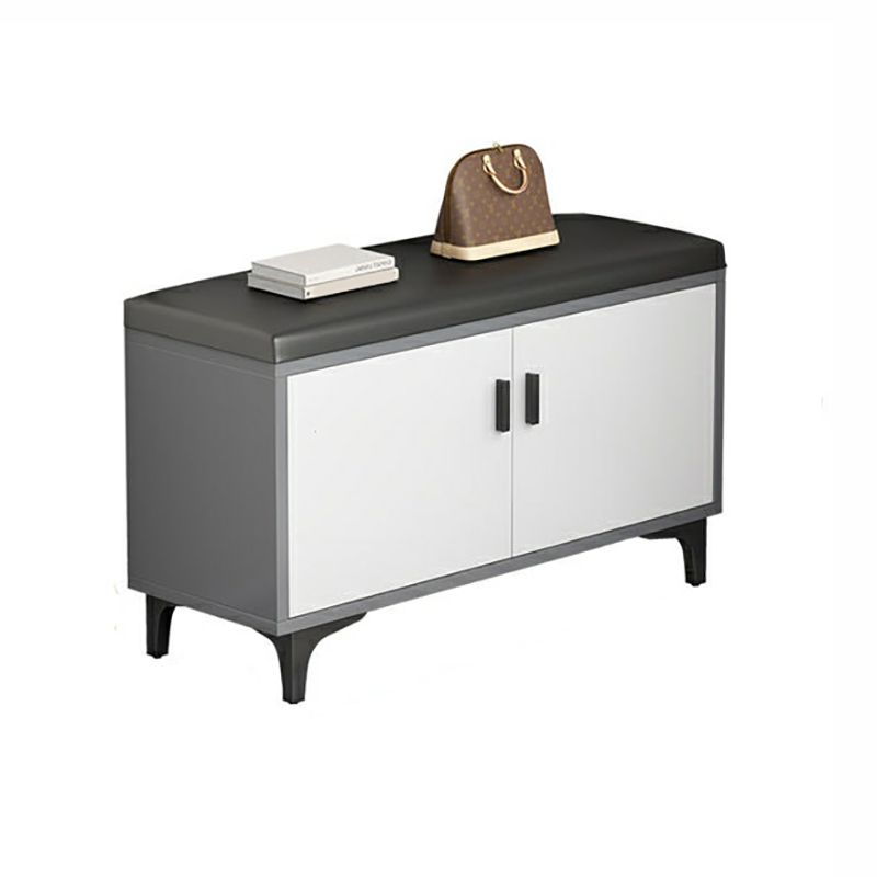 Dulap organizator pentru incaltaminte cu 2 usi si bancheta, 80 x 30 x 45 cm