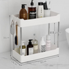 Organizator multifunctional pentru baie, cu 2 nivele