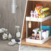 Organizator multifunctional pentru baie, cu 2 nivele