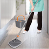 Set  mop cu galeata, mop rotativ si microfiba, maner otel inoxidabil, stoarcere automata