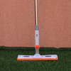 Mop cu laveta microfibra si racleta din silicon,  rotire 180 grade, maner telescopic
