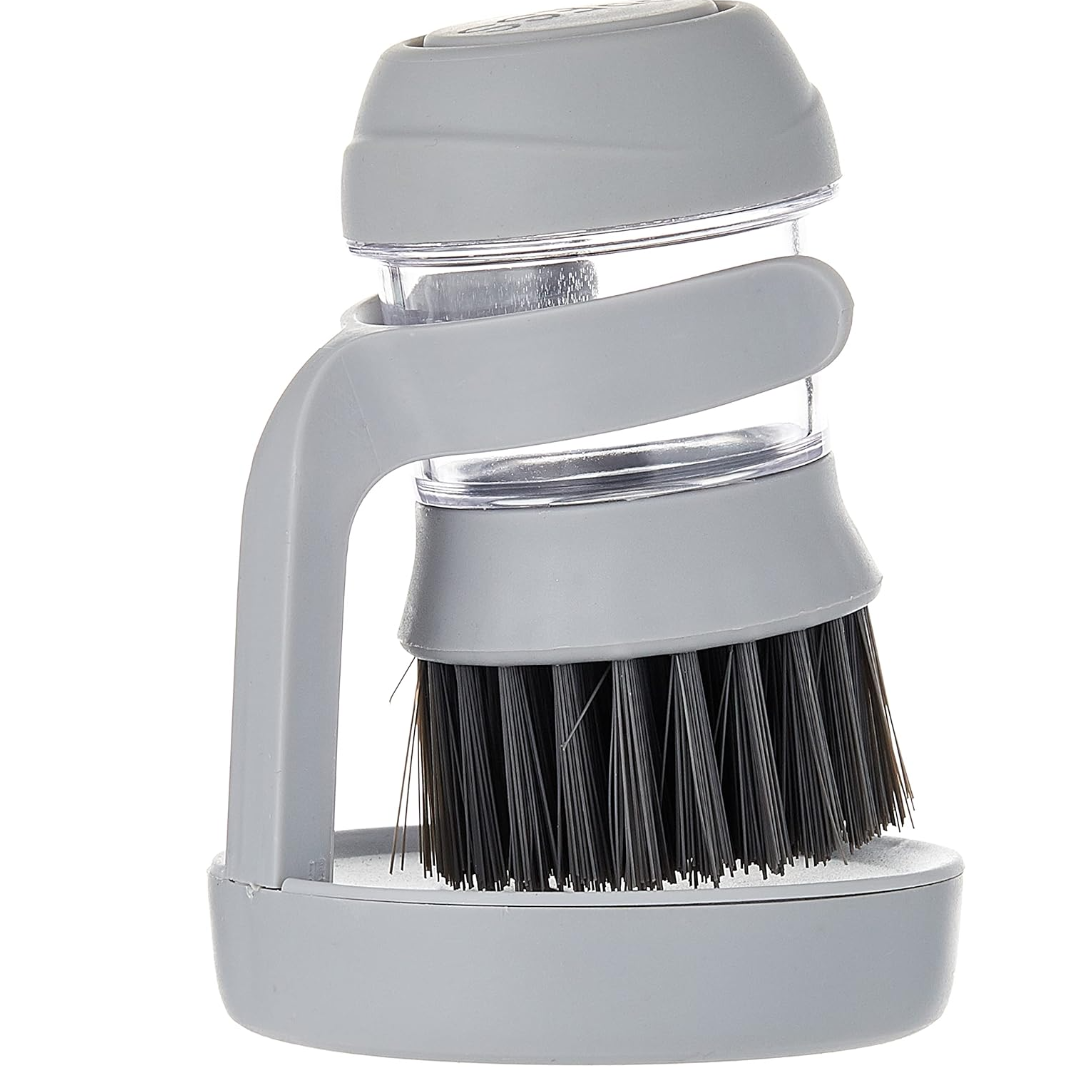 Perie pentru vase, cu dozator pentru detergent