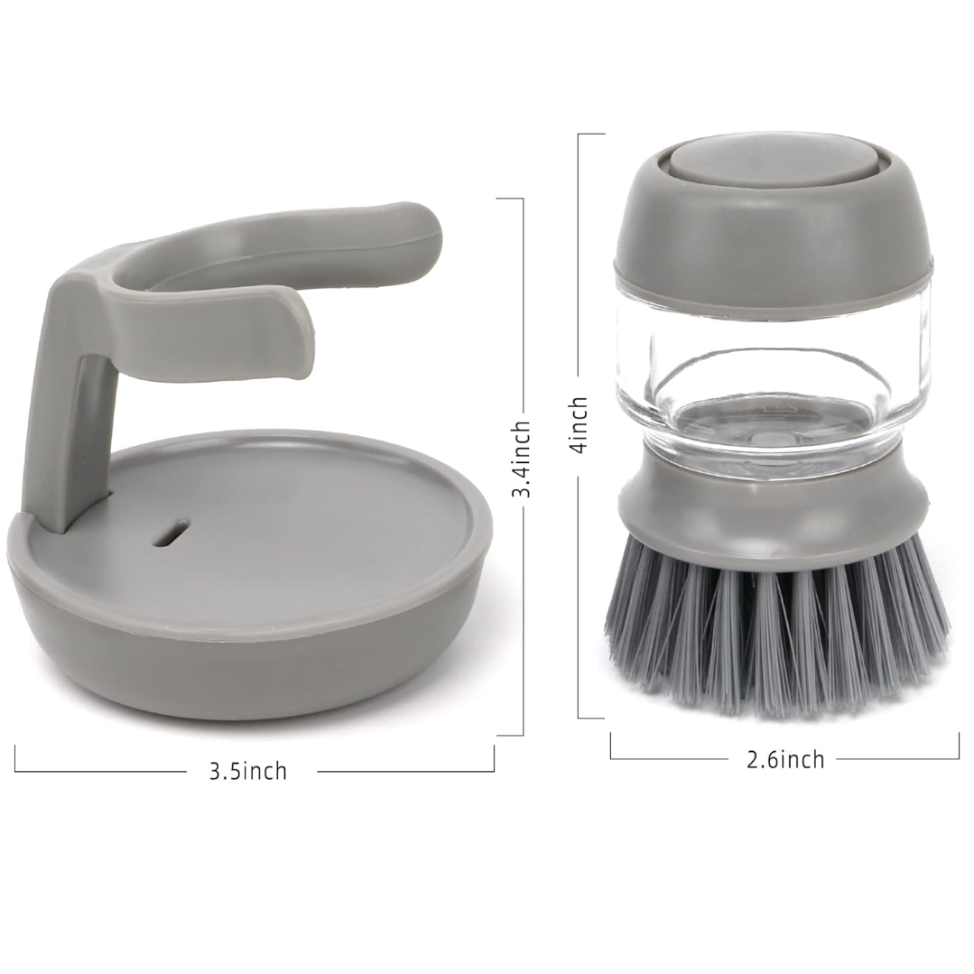 Perie pentru vase, cu dozator pentru detergent