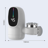 Incălzitor electric rapid pentru robinet de bucătărie sau baie, cu afișaj de temperatură