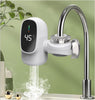 Incălzitor electric rapid pentru robinet de bucătărie sau baie, cu afișaj de temperatură