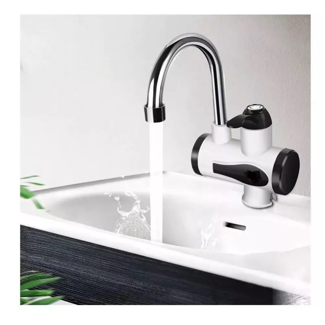 Robinet instant pentru apa calda,  afisaj LCD, otel inoxidabil