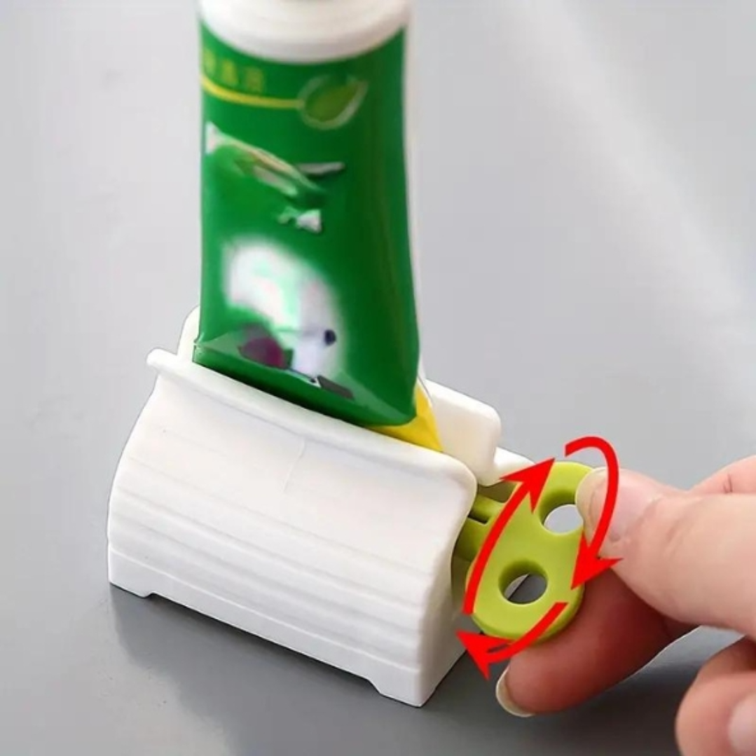 Set 3 x Dispozitiv presare cu role, pentru pasta de dinti, crema, cu maner rotativ