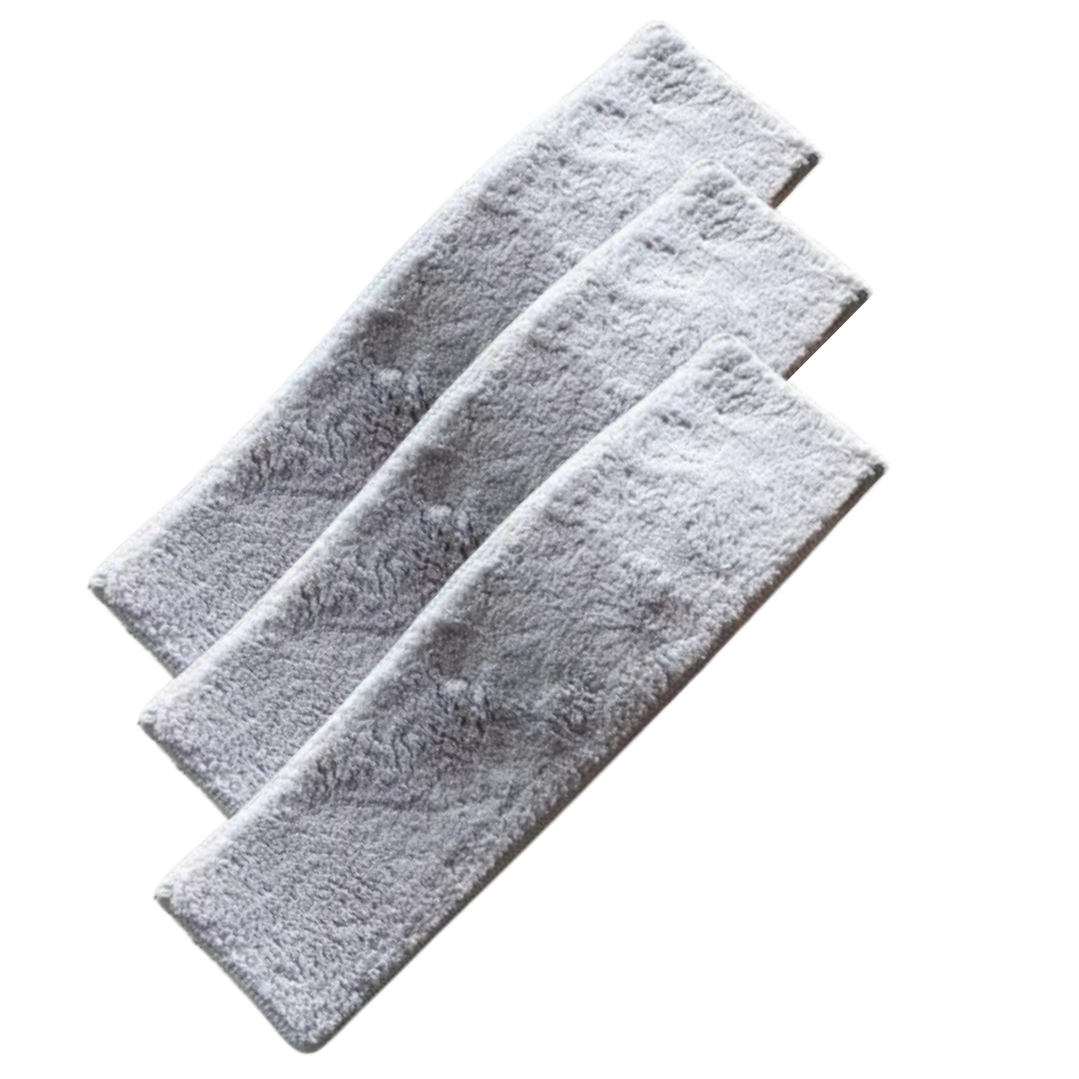 Set 3 x Rezerve din microfibra, pentru Mop cu racleta si rotire 180 grade