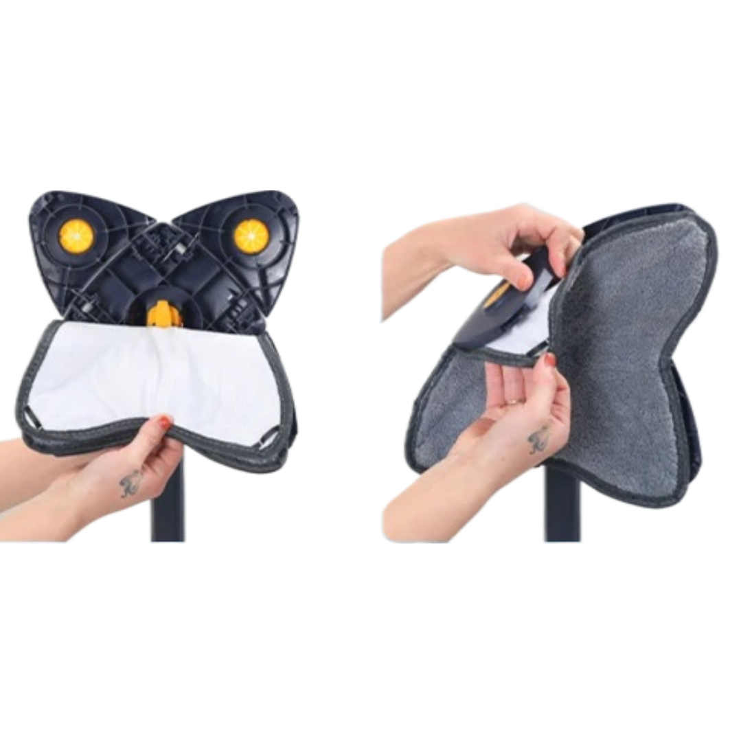 Set 3 x Rezerva Mop reglabil rotativ la 360° cu stoarcere automată