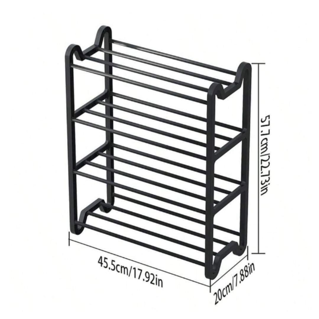 Raft organizator pentru incaltaminte cu 4 etajere