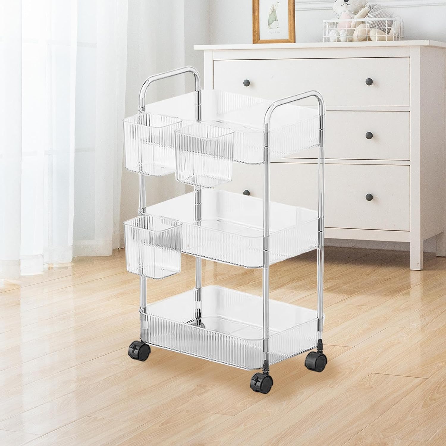 Cărucior mobil cu 3 nivele 36 x 23 x 69.7 cm