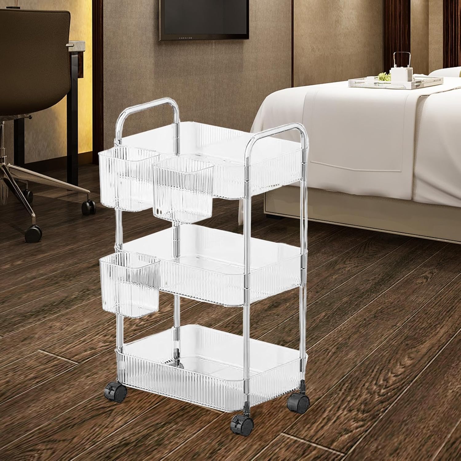 Cărucior mobil cu 3 nivele 36 x 23 x 69.7 cm