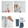 Suport multifunctional pentru prosoape si umerase, cu 4 brate