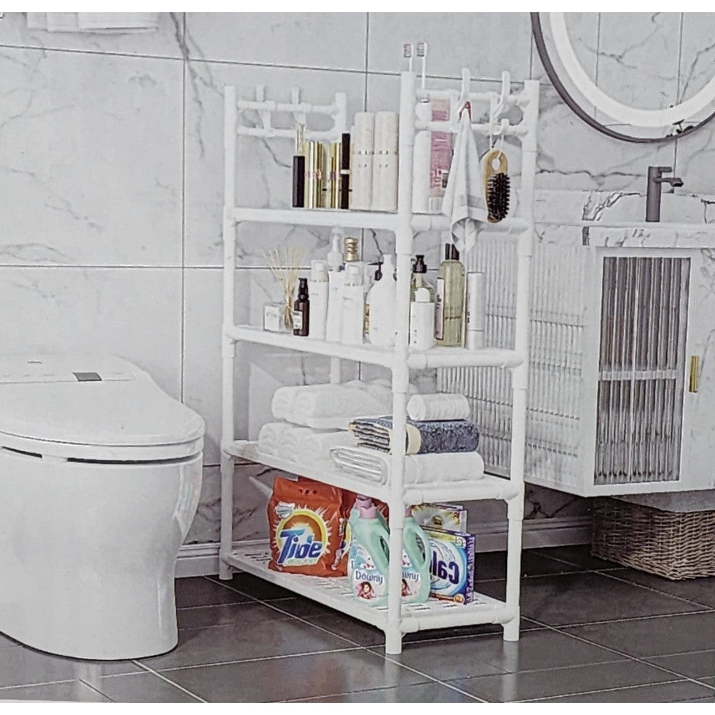 Organizator multifunctional pentru casa, incaltaminte, baie, cu 4 etajere