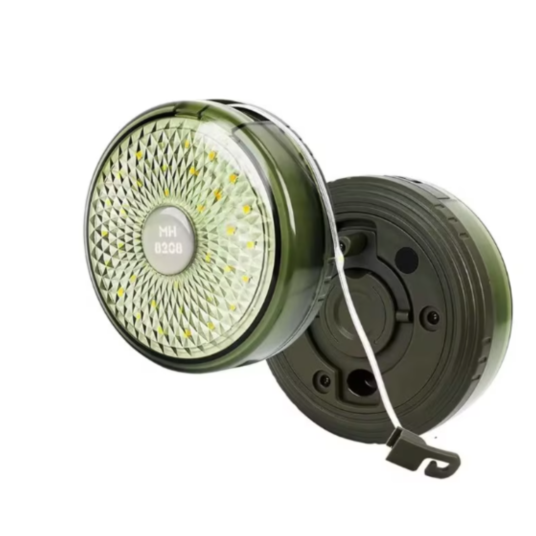 Ghirlanda luminoasa camping, lanterna, 8 moduri de iluminare si functie de baterie externa