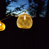 Ghirlanda luminoasa, LED, 8 becuri, incarcare solara, lumina alb cald
