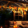 Ghirlanda luminoasa Led cu 8 becuri tip felinar, lumina alb cald