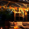 Ghirlanda luminoasa Led cu 8 becuri tip felinar, lumina alb cald