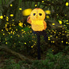 Decoratiune solara luminoasa bufnita maro