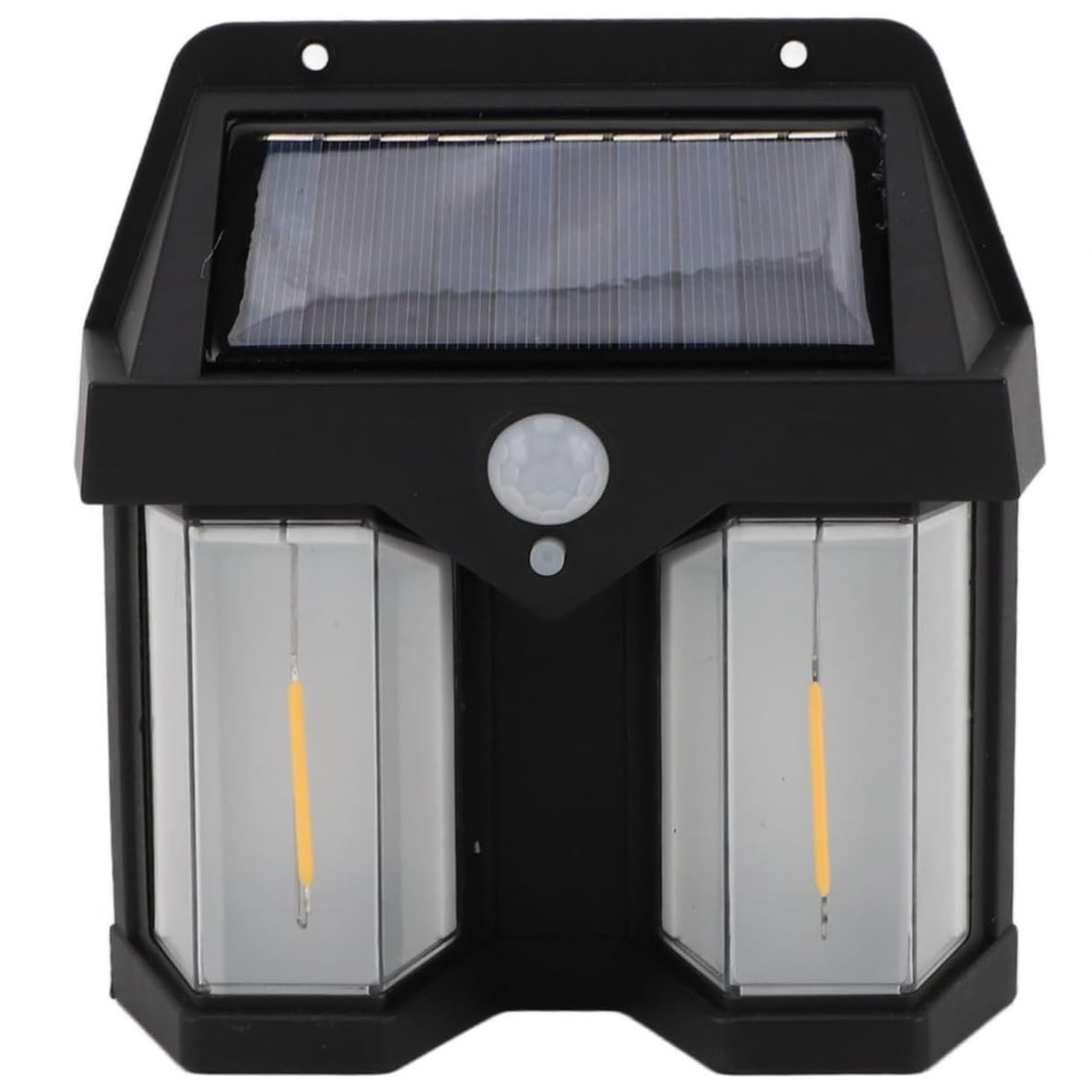 Lampă de perete de exterior dubla,  senzor de mișcare 3 moduri iluminare