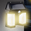 Lampă de perete de exterior dubla,  senzor de mișcare 3 moduri iluminare