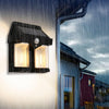 Lampă de perete de exterior dubla,  senzor de mișcare 3 moduri iluminare