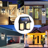 Lampă de perete de exterior dubla,  senzor de mișcare 3 moduri iluminare