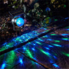 Proiector rotativ disco cu panou solar, control optic RGB