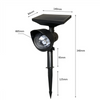 Proiector rotativ disco cu panou solar, control optic RGB